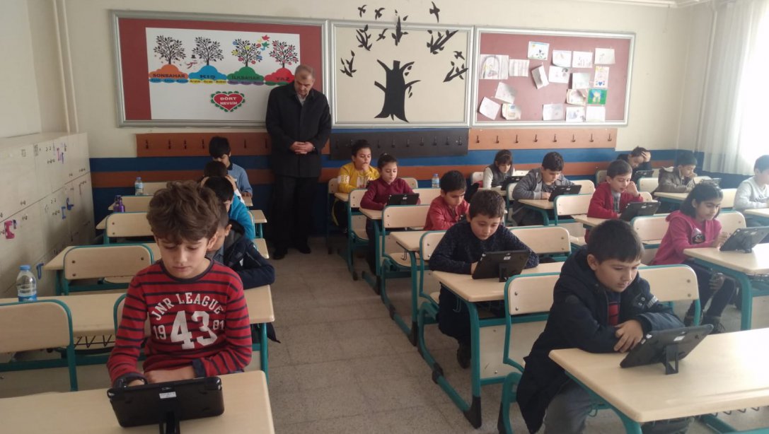İl Müdürümüz Sayın OKUMUŞ, Hafta Sonu BİLSEM Grup Tarama Uygulaması Yapılan Okulları Ziyaret Etti
