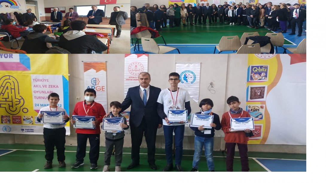 İl Milli Eğitim Müdürümüz Sayın Seyfullah OKUMUŞ'un Katılımlarıyla Türkiye Akıl ve Zeka Oyunları Turnuvasının Aydın İli Final Töreni Gerçekleştirildi