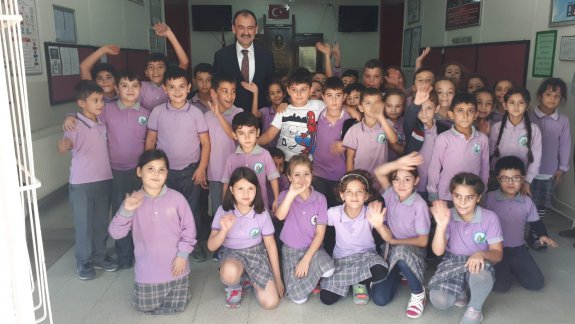 Yılmazköy İlk ve Ortaokulumuz  Sayın ÇANDIROĞLUnu Ağırladı