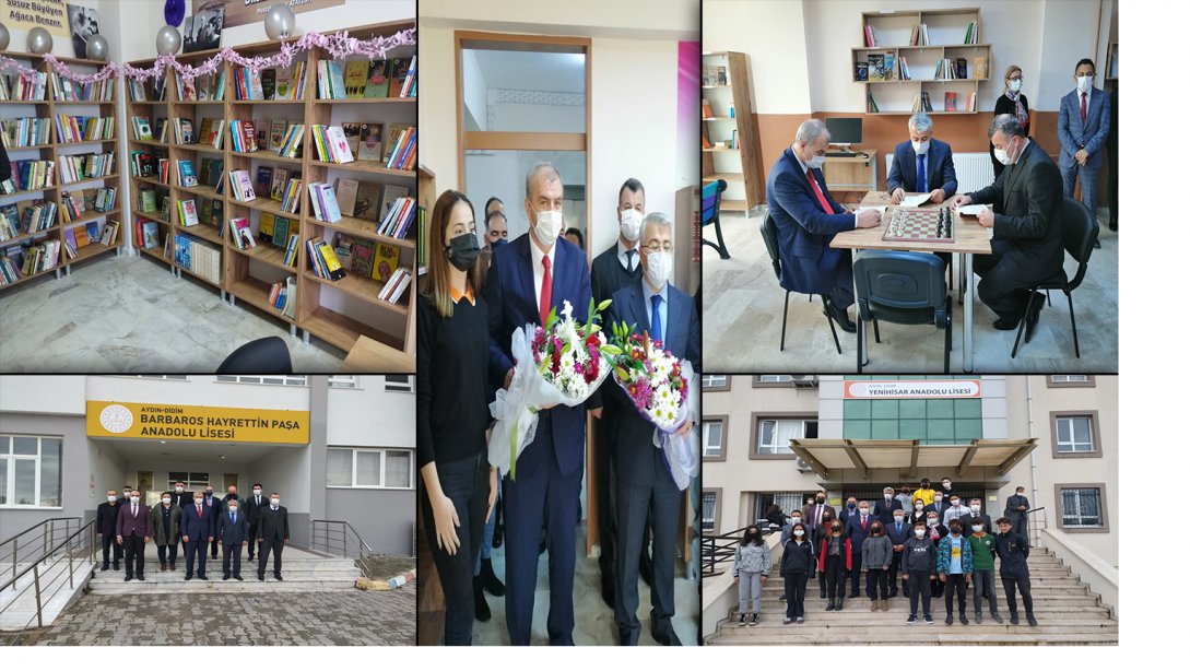 İl Müdürümüz Sayın Seyfullah OKUMUŞ'un Katılımlarıyla Didim'de İki Okulumuzun Kütüphane Açılışı Gerçekleştirildi