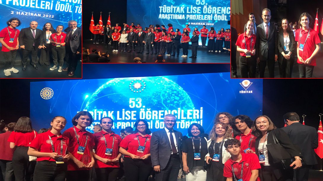 Aydın Fen Lisesi Öğrencilerimiz TÜBİTAK Türkiye Finallerinden Derecelerle Döndüler