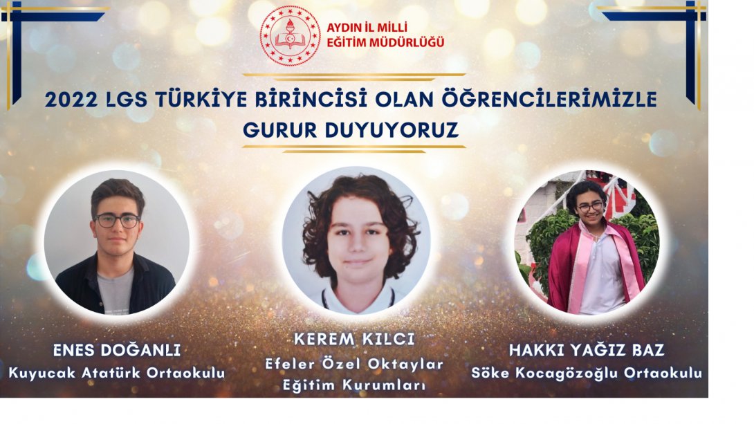 2022 LGS Türkiye Birincisi Öğrencilerimizle Gurur Duyduk