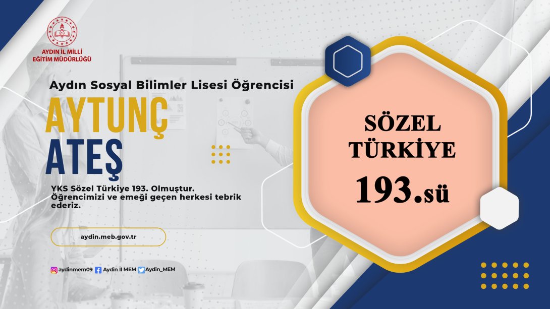 YKS 2023 Türkiye Derecelerimiz